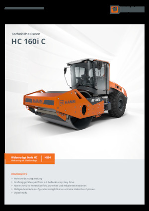 Single-drum Rollers Hamm HC 160i C