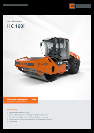 Single-drum Rollers Hamm HC 160i