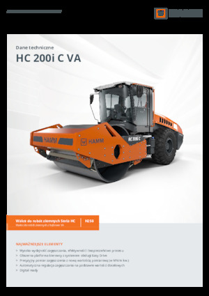 Single-drum Rollers Hamm HC 200i C VA