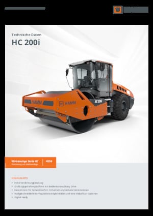 Single-drum Rollers Hamm HC 200i