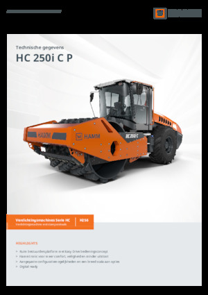 Single-drum Rollers Hamm HC 250i C P