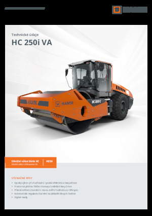 Single-drum Rollers Hamm HC 250i C VA