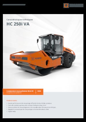 Single-drum Rollers Hamm HC 250i C VA