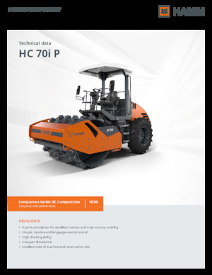 Single-drum Rollers Hamm HC 70i P