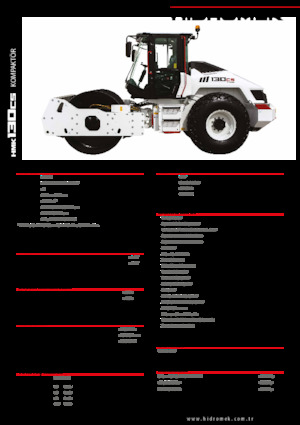 Single-drum Rollers Hidromek HMK 130 CS
