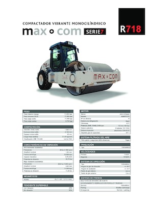 Single-drum Rollers Max-Com R 718