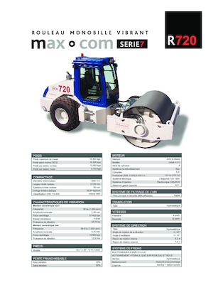 Single-drum Rollers Max-Com R 720