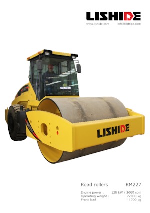 Single-drum Rollers Lishide RM227