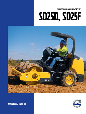 Single-drum Rollers Volvo SD25D