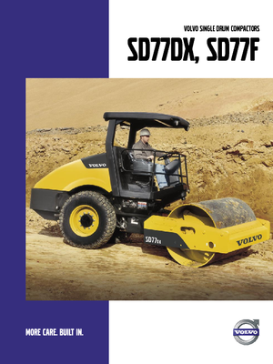 Tek silindirli makaralar Volvo SD77DX