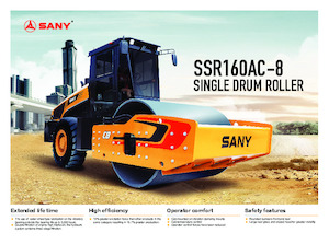 Single-drum Rollers Sany SSR160AC-8