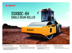 Single-drum Rollers Sany SSR80C-8H