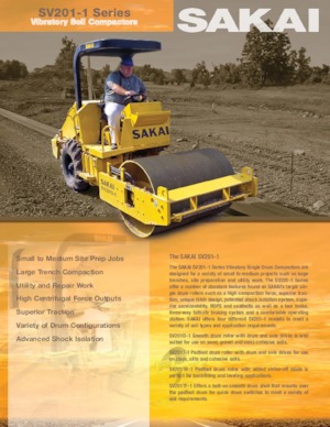 Single-drum Rollers Sakai SV201TB-1