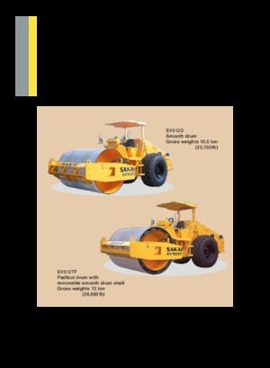 Single-drum Rollers Sakai SV512T
