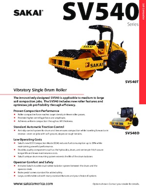 Single-drum Rollers Sakai SV540T