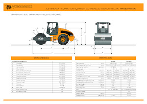 Tek silindirli makaralar JCB-Vibromax VM 166 D
