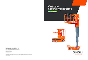 Single Vertical Mast Boom Lifts Dingli AMWP8-8100L