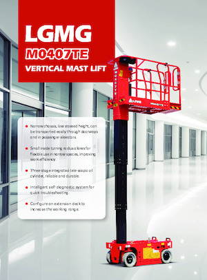 Tek Dikey Direkli Sepetli Vinçler LGMG  M0407TE