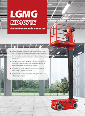 Tek Dikey Direkli Sepetli Vinçler LGMG  M0407TE