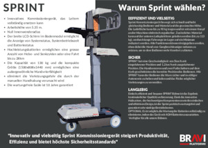 Tek Dikey Direkli Sepetli Vinçler Bravi Sprint