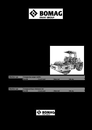 Tek silindirli makaralar Bomag BW 213 D-40