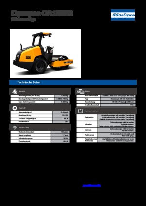 Single-drum Rollers Dynapac CA 1300 D