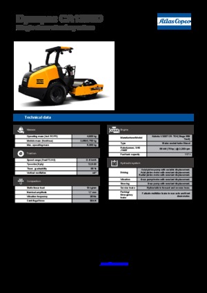 Single-drum Rollers Dynapac CA 1300 D