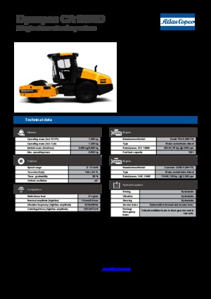 Single-drum Rollers Dynapac CA 1500 D