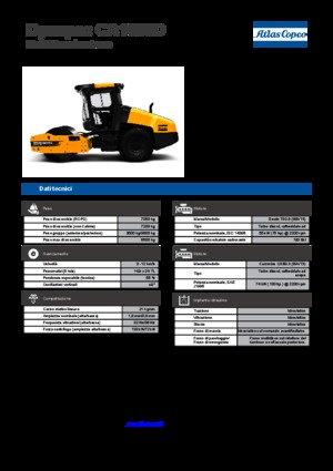 Tek silindirli makaralar Dynapac CA 1500 D