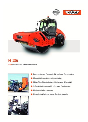Single-drum Rollers Hamm H 25i