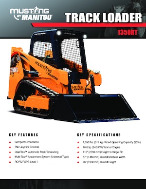Skid Steer Loaders Mustang 1350RT