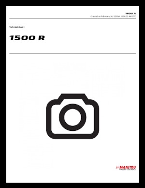 Skid Steer Loaders Manitou 1500R