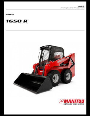 Skid Steer Loaders Manitou 1650R
