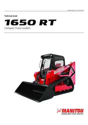 Skid Steer Loaders Manitou 1650RT
