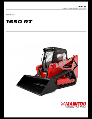 Skid Steer Loaders Manitou 1650RT