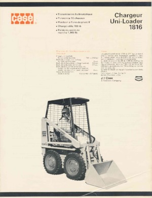 Kızak Dümen Yükleyiciler Case 1816 