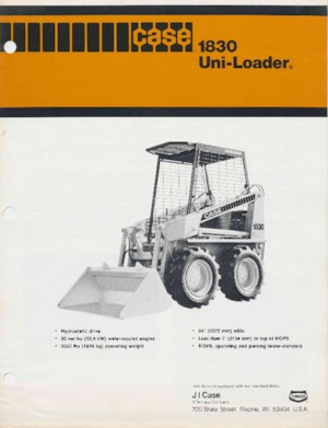 Skid Steer Loaders Case 1830 