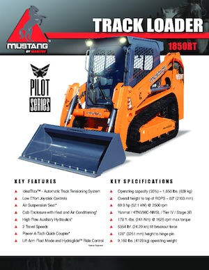 Skid Steer Loaders Mustang 1850RT