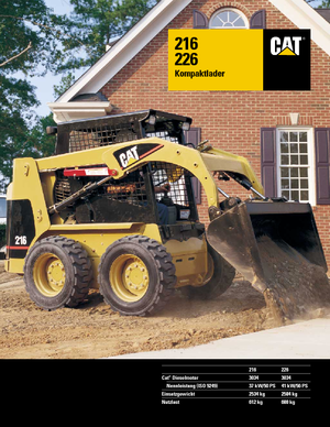 Kızak Dümen Yükleyiciler Caterpillar 216