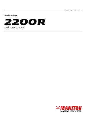 Kızak Dümen Yükleyiciler Manitou 2200R