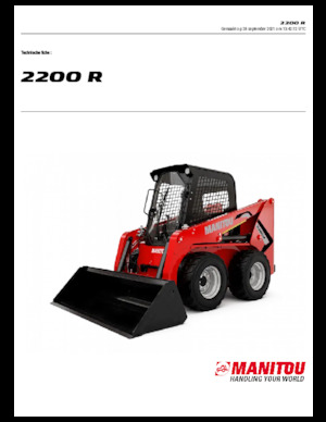 Kızak Dümen Yükleyiciler Manitou 2200R