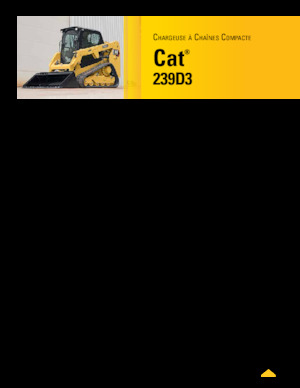 Skid Steer Loaders Caterpillar 239D Serie 3 Deltalader