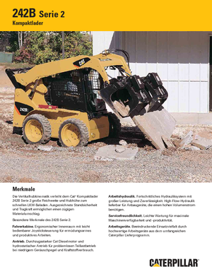 Skid Steer Loaders Caterpillar 242B II