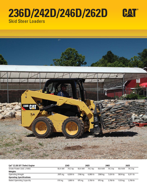 Kızak Dümen Yükleyiciler Caterpillar 242D