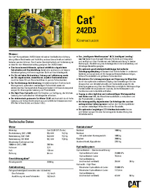 Skid Steer Loaders Caterpillar 242D Series 3