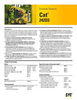 Skid Steer Loaders Caterpillar 242D Series 3