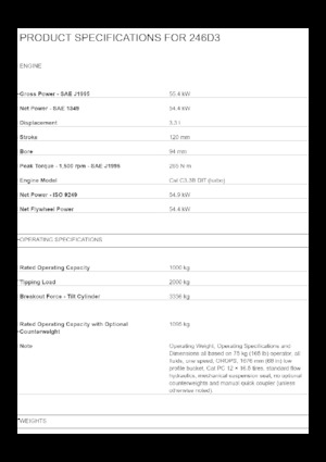 Kızak Dümen Yükleyiciler Caterpillar 246D3