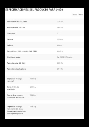 Kızak Dümen Yükleyiciler Caterpillar 246D3
