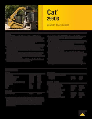 Skid Steer Loaders Caterpillar 259D Serie 3 Deltalader
