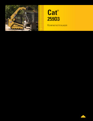 Skid Steer Loaders Caterpillar 259D Serie 3 Deltalader